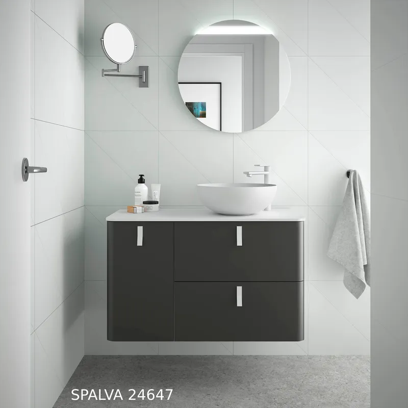 Pakabinama vonios spintelė UNIIQ 90 KAIRĖ įvairių spalvų