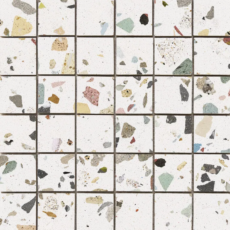 Gemstone Mosaico White Pulido 30x30