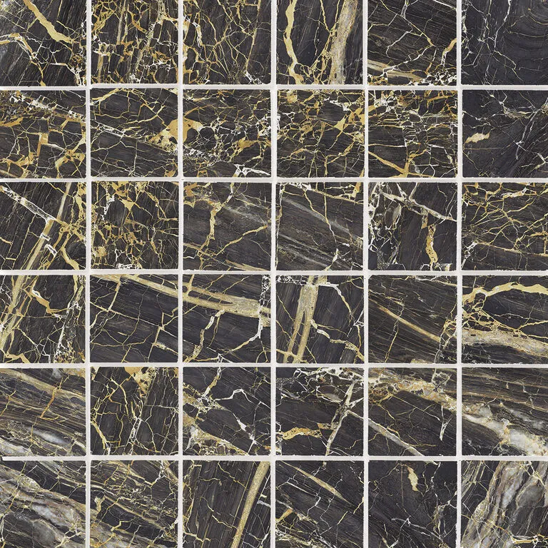 Golden Mosaico Black Pulido 30x30