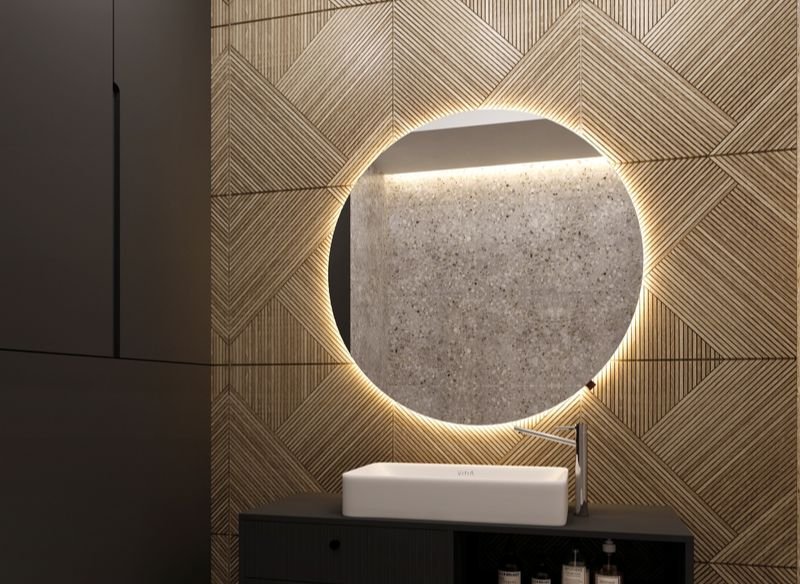 Veidrodis su apšvietimu Ali