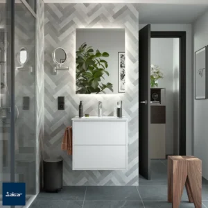 Pakabinama vonios spintelė su praustuvu OPTIMUS 60