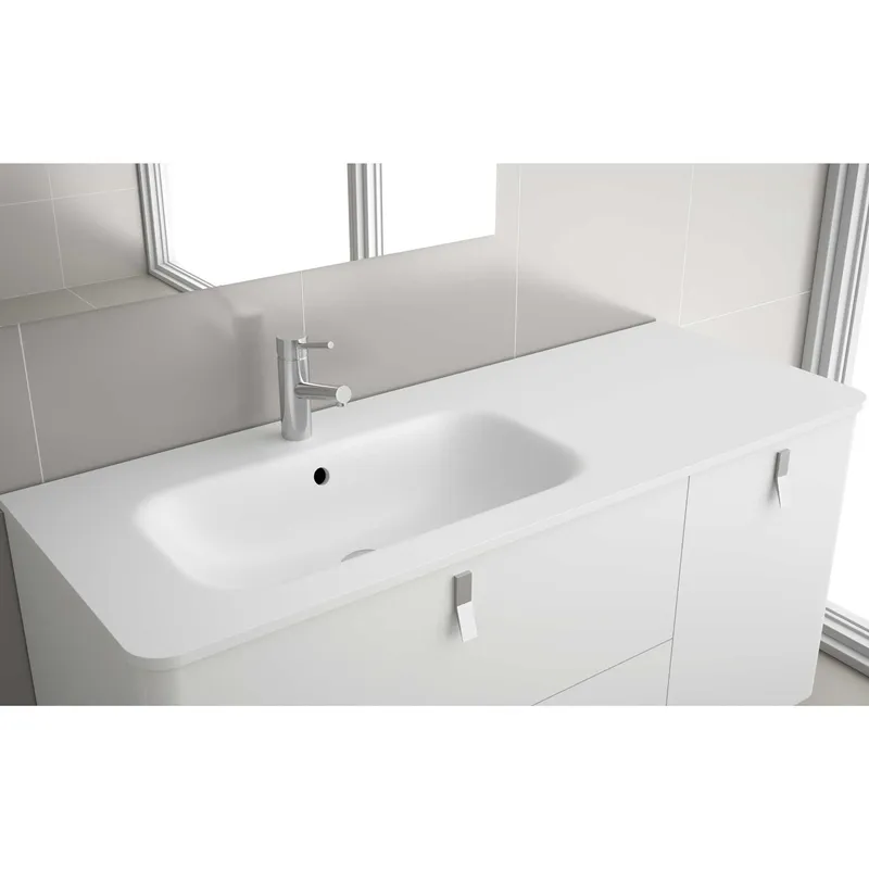 Praustuvas įleidžiamas vonios spintelei Uniiq 90 dešininis mineralsolid