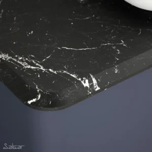 Stalviršis vonios spintelei Uniiq 90 right marquina compact stone