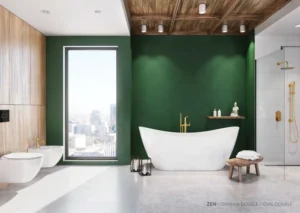 Laisvai pastatoma vonia Zen Oval Double