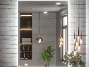 Veidrodis su apšvietimu Angelica