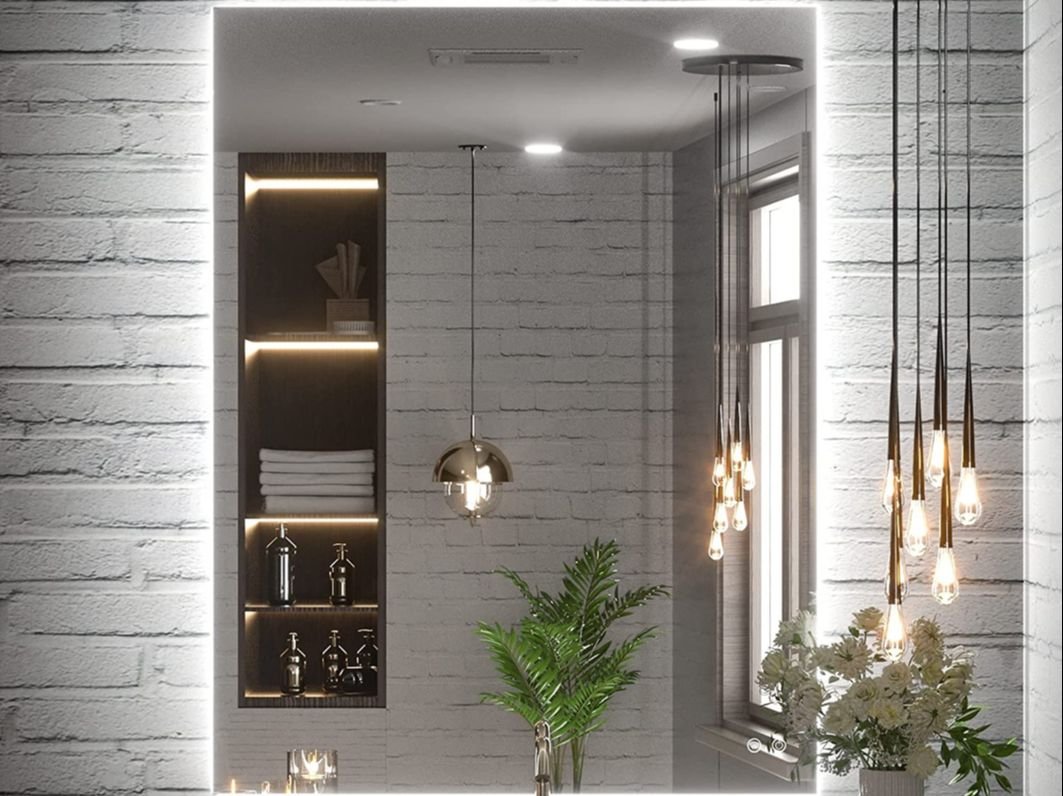 Veidrodis su apšvietimu Angelica