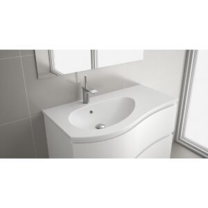 Praustuvas įleidžiamas MAM 90 baltas matinis dešininis