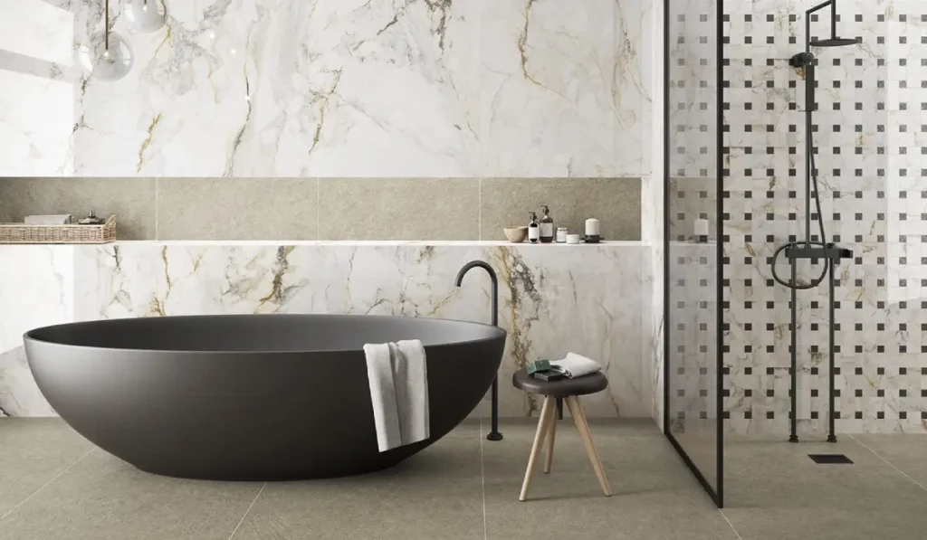 Akmens masės plytelės