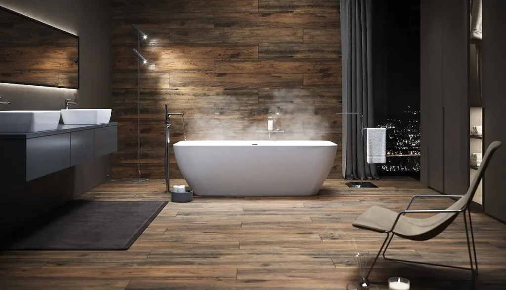 Medžio imitacijos plytelės